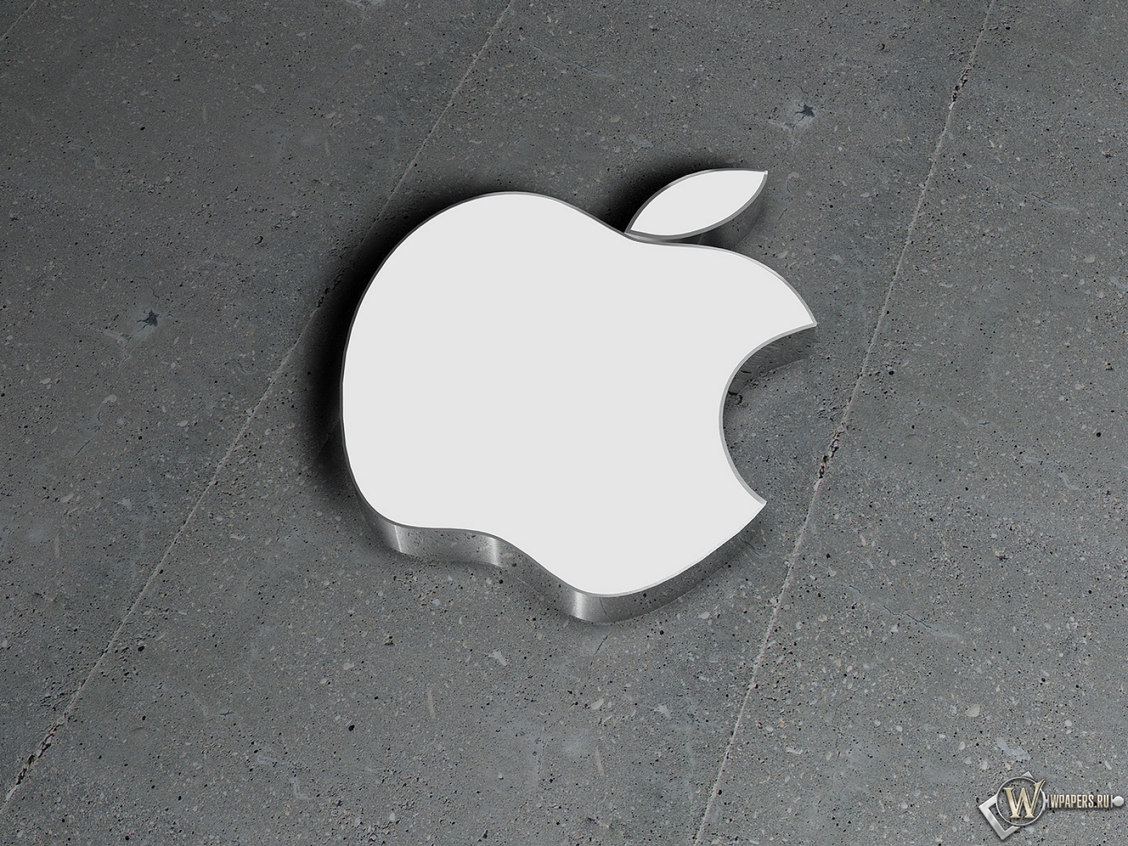 Apple на бетоне 1600x1200