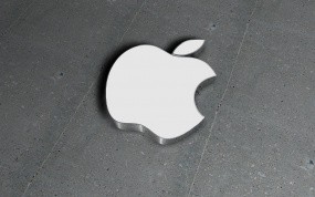 Обои Apple на бетоне: Логотип, Apple, Компьютерные, Apple