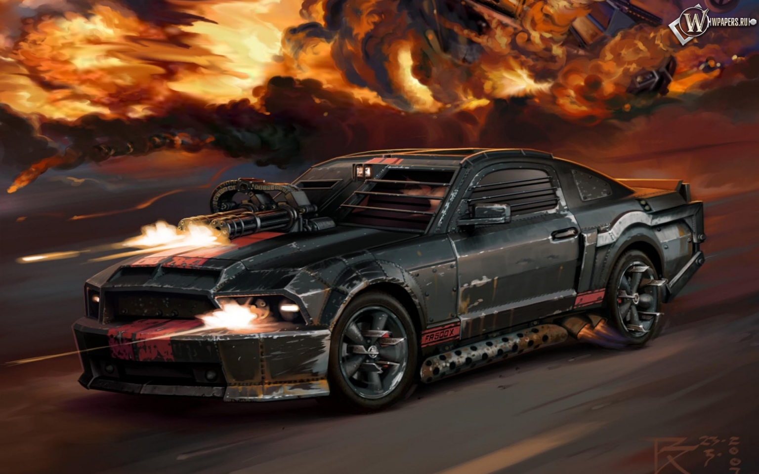 Car ford mustang death race 1536x960