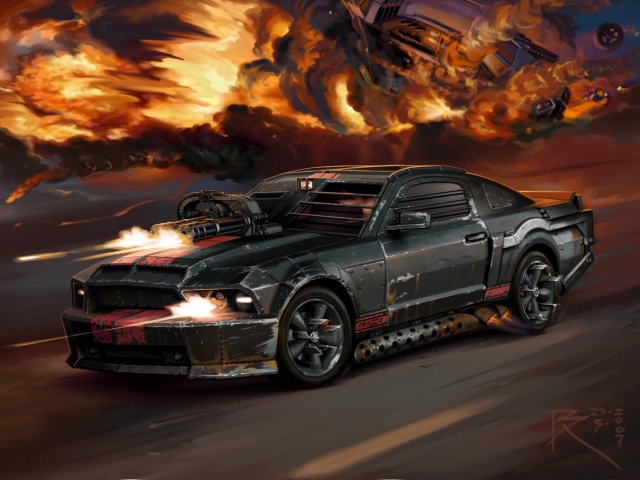 Car ford mustang death race