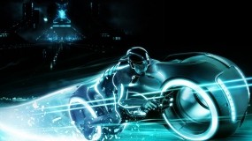 Обои Трон Наследие: Мотоцикл, Tron, Neon, Фильмы