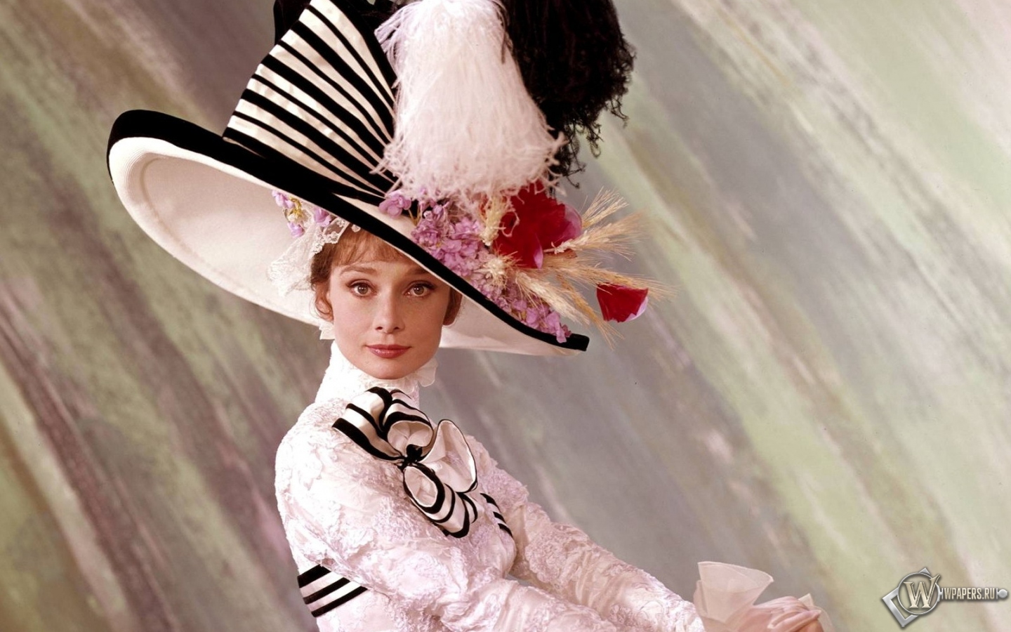 Одри Хепберн Моя прекрасная леди 1440x900