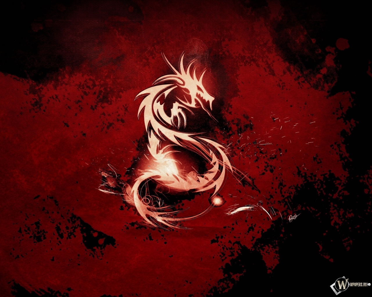 Красный дракон 1280x1024
