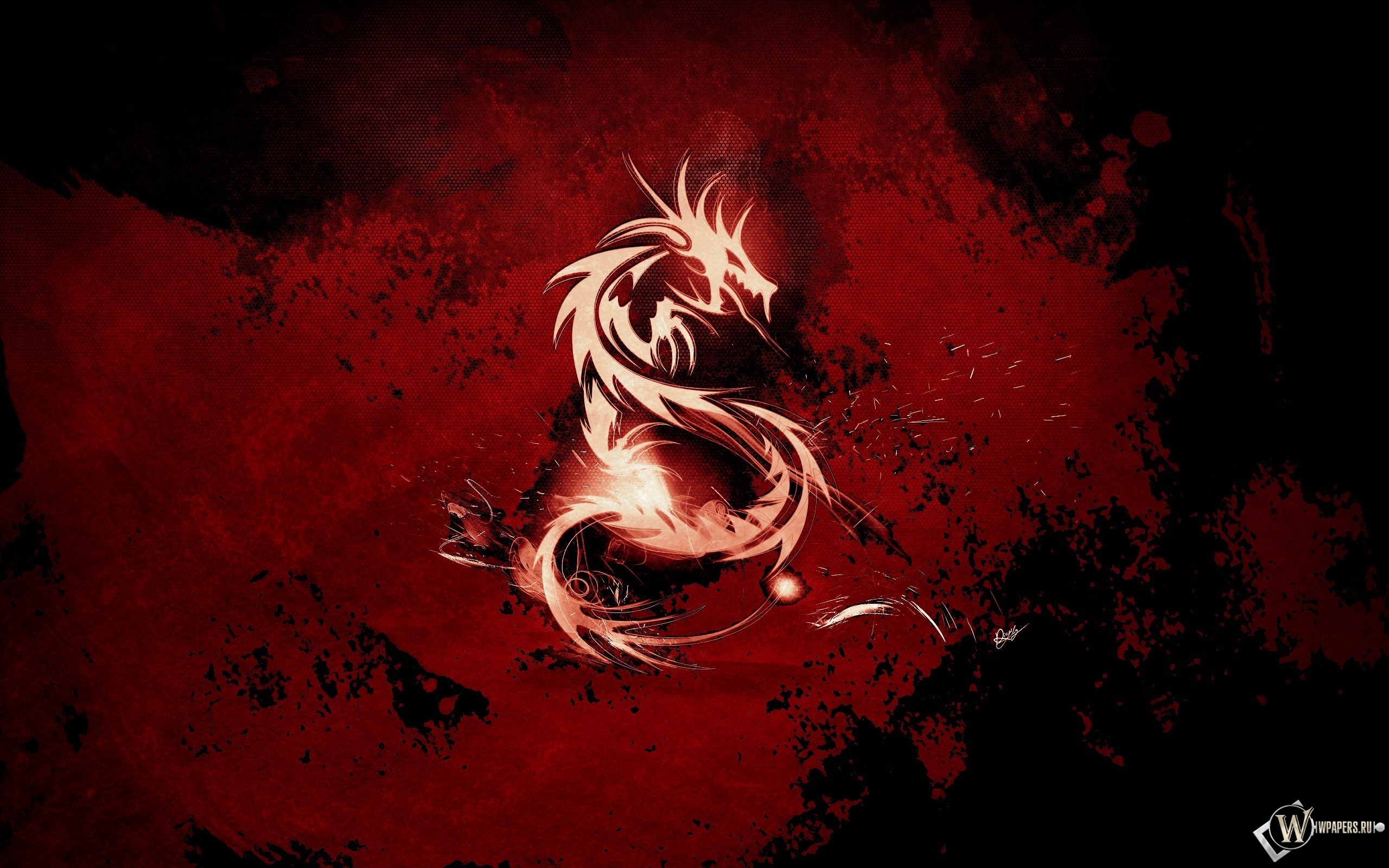 Красный дракон 2560x1600