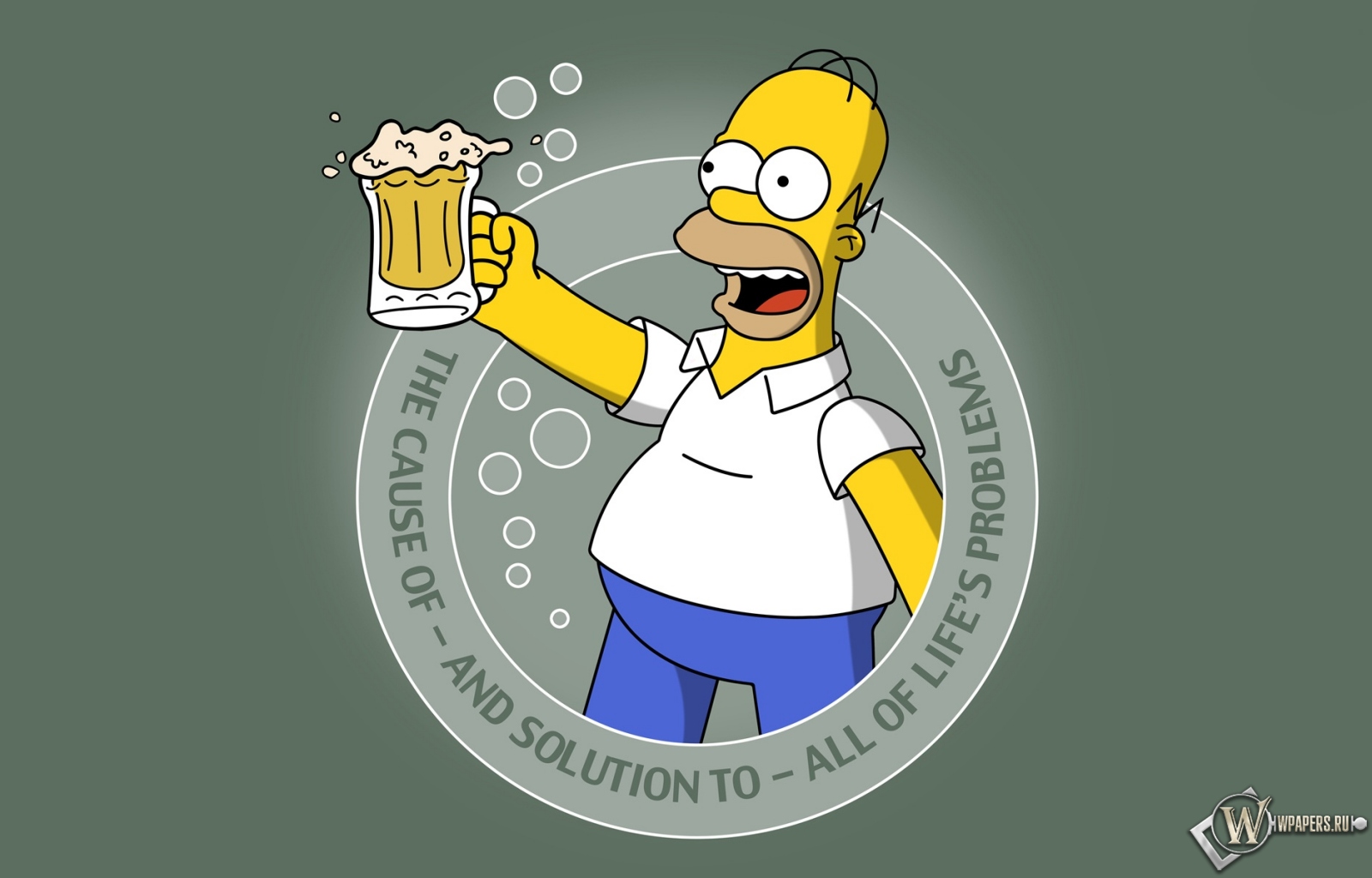 Гомер с пивом 1600x1024