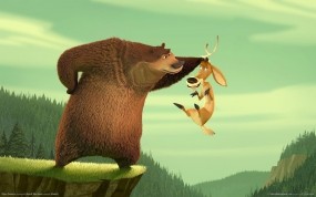 Обои Сезон охоты: Медведь, Олень, Сезон охоты, Мультфильмы