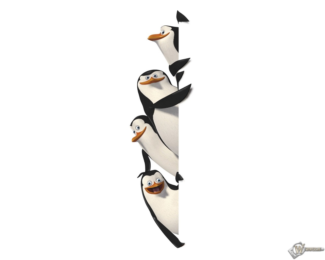 Мадагаскарские пингвины 1280x1024
