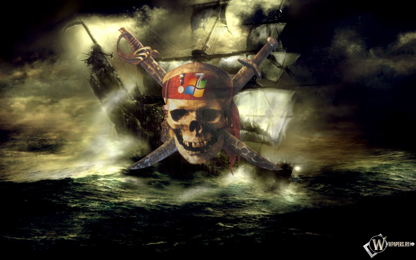 Пираты карибского моря 1440x900