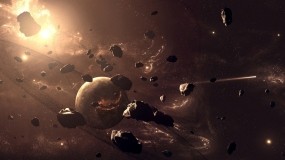 Обои Asteroids: Планеты, Игра, Метеориты, Игры