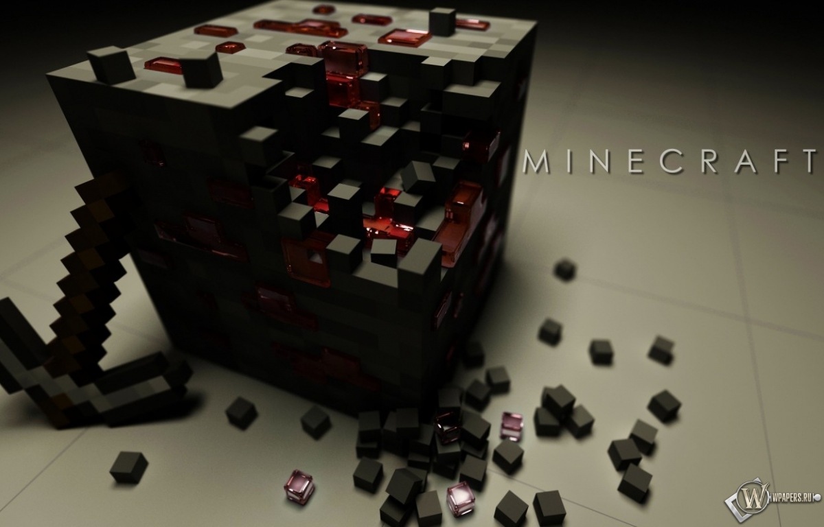Блок с красной пылью Minecraft 1200x768