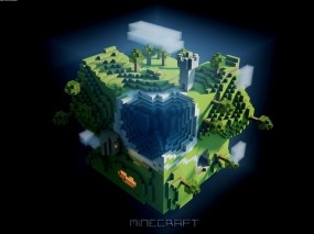 Квадратная плонета  Minecraft
