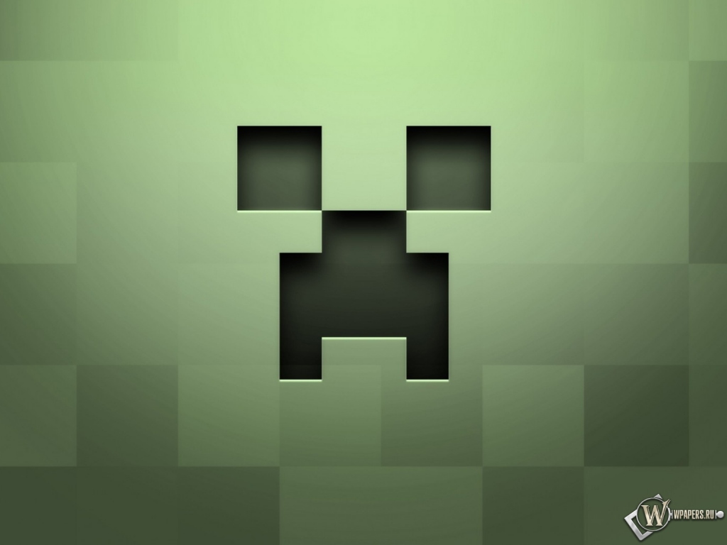 Лицо крипера Minecraft 1024x768