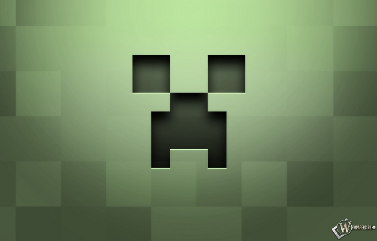 Лицо крипера Minecraft 1200x768