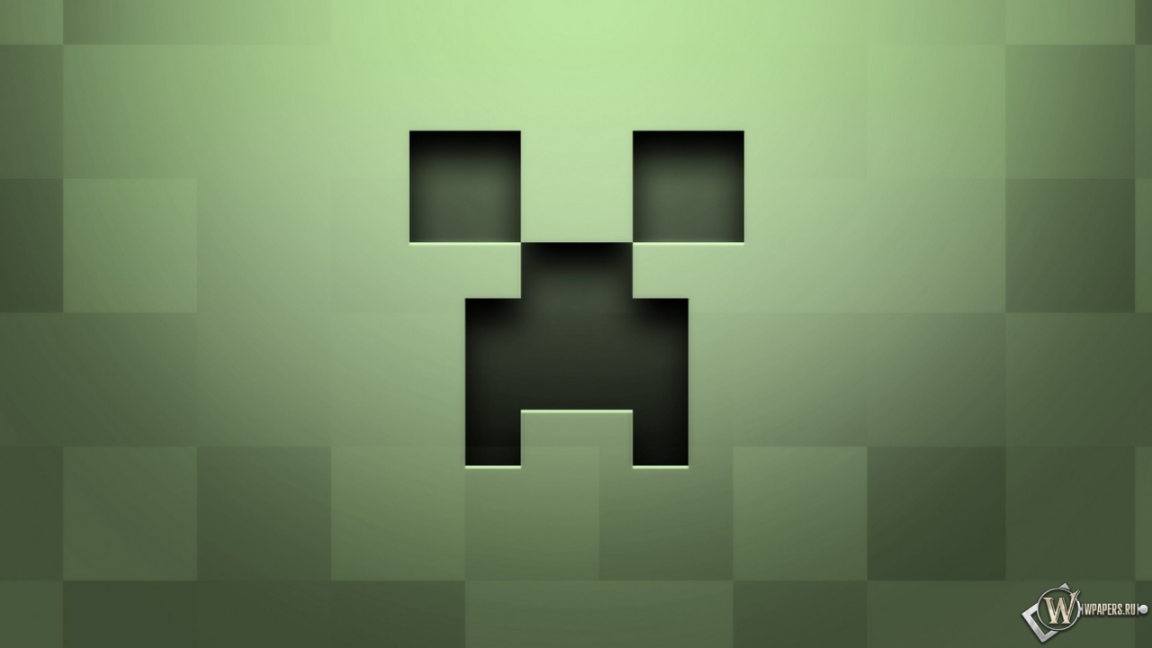 Лицо крипера Minecraft 1280x720
