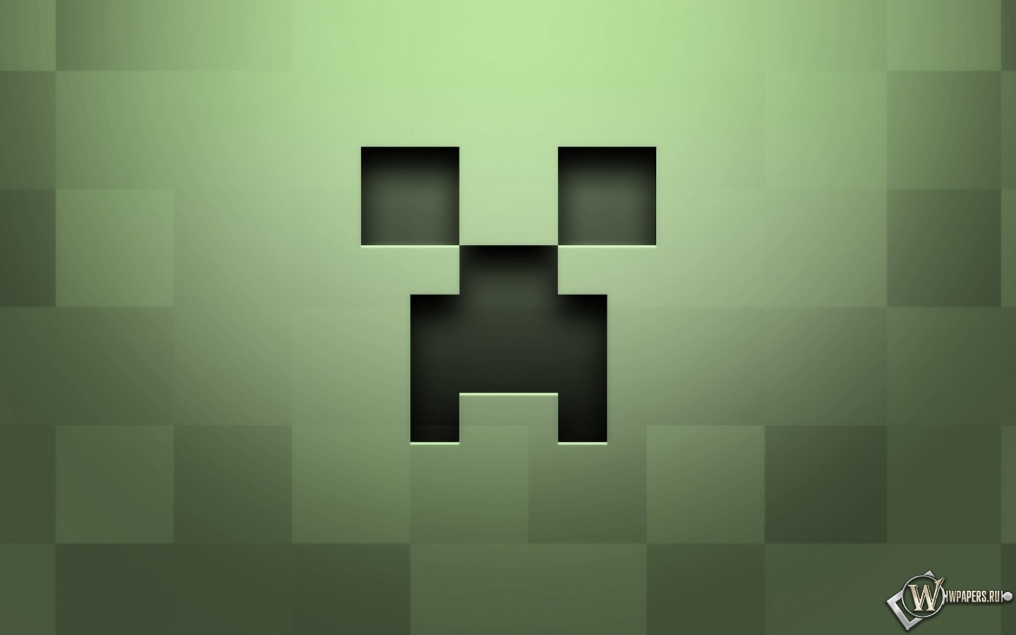 Лицо крипера Minecraft 1440x900