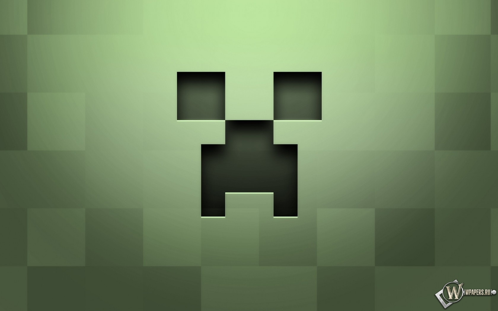 Лицо крипера Minecraft 1680x1050