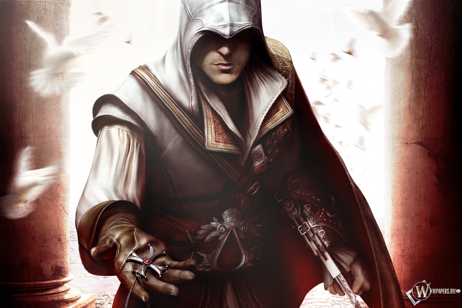 Скачать обои Assassins Creed 2 с разрешением 1500х1000 (25:16) .