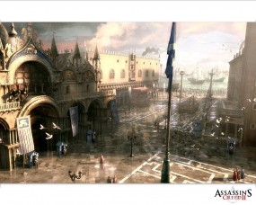 Обои Дворец Дожей: Венеция, Утро, Игра, Дворец, Assassins creed, Assassins creed