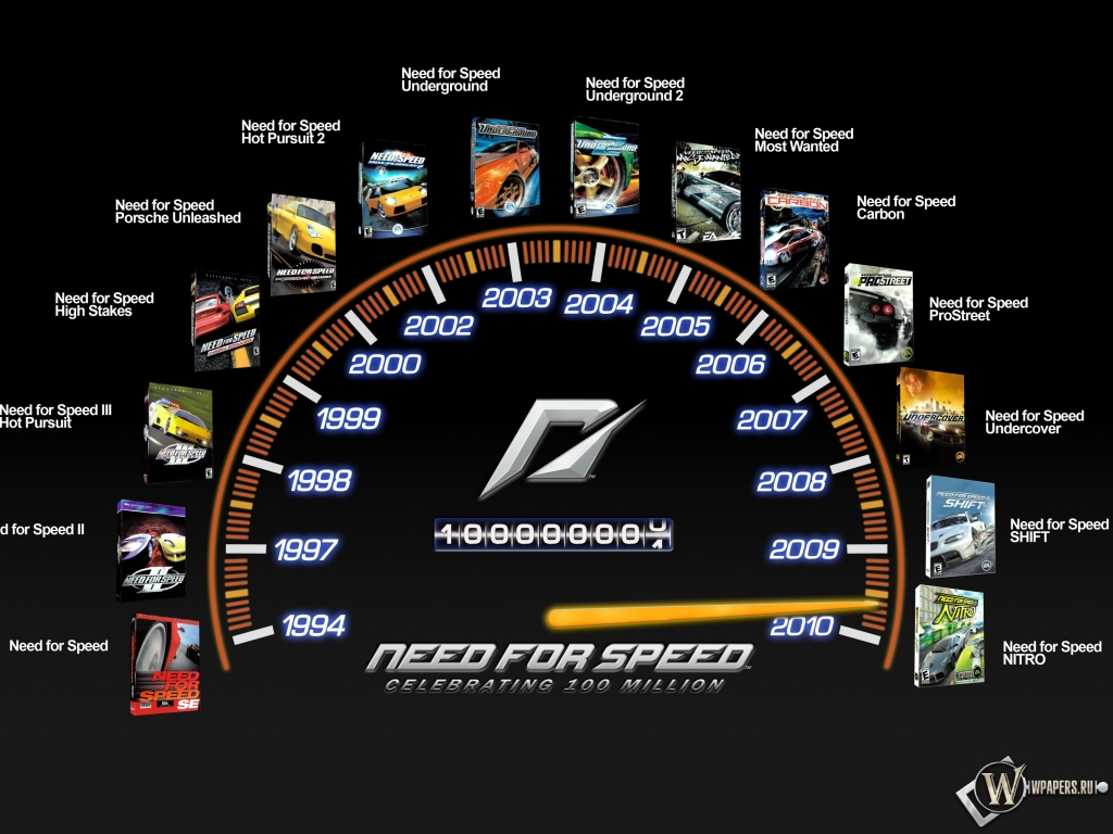 Need For Speed линейка игр 1024x768