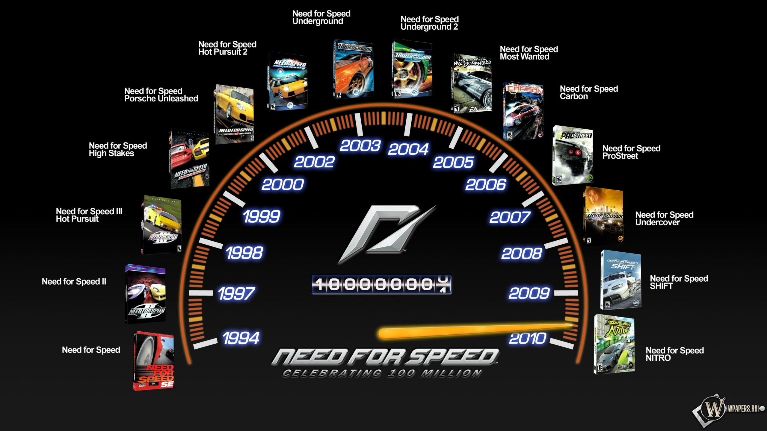 Need For Speed линейка игр 2560x1440