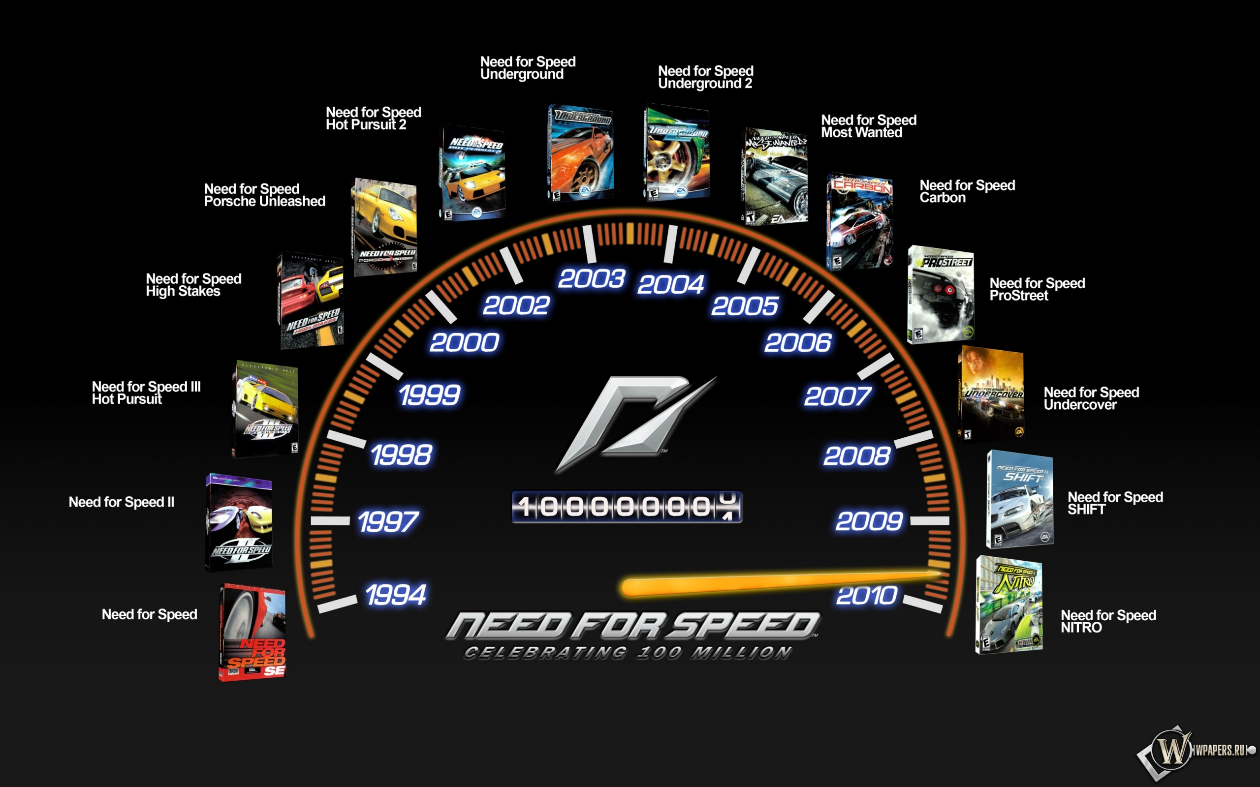 Need For Speed линейка игр 2560x1600