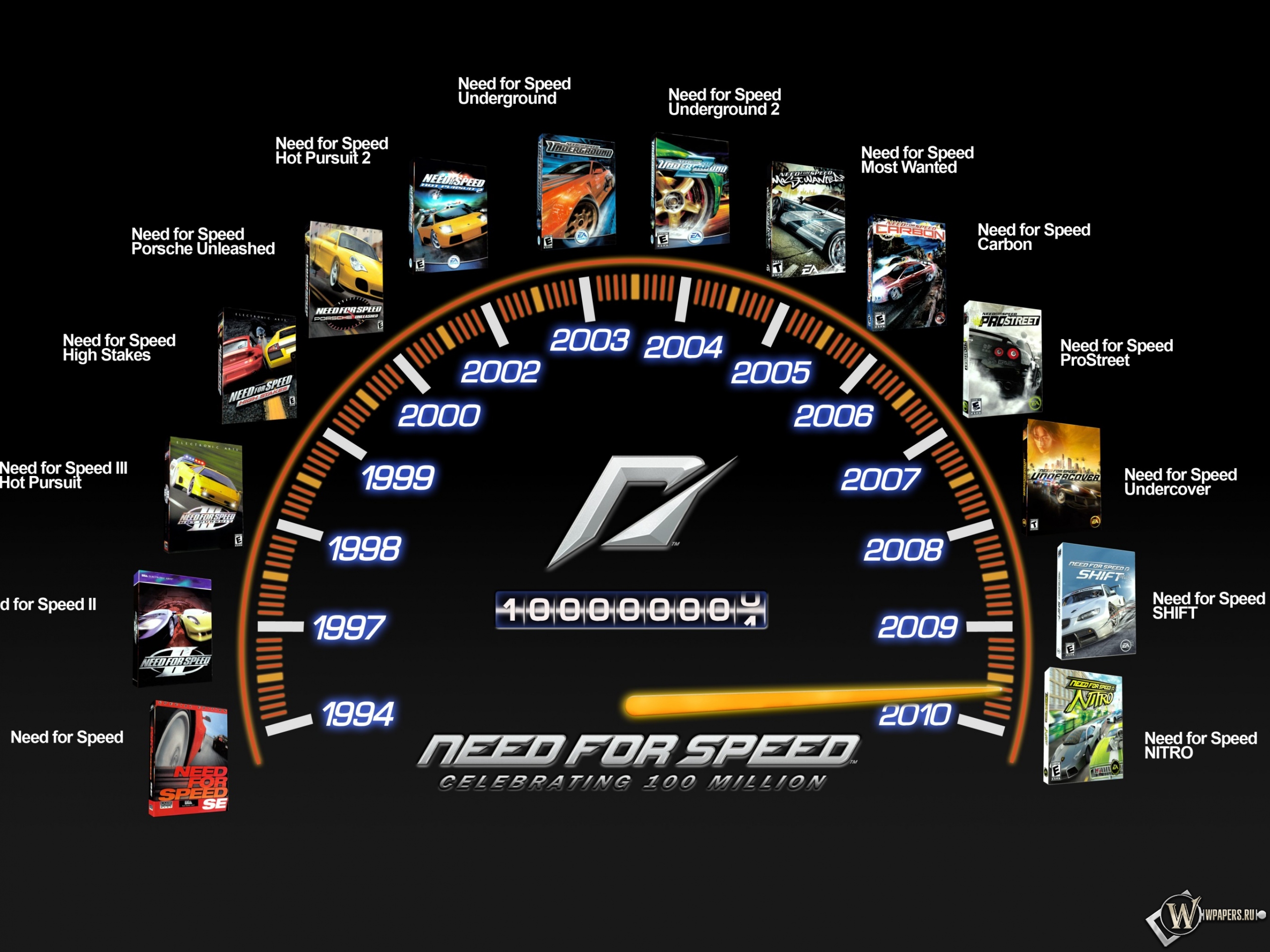 Need For Speed линейка игр 2560x1920