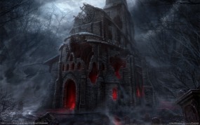 Обои Diablo 3: Свечение, Развалины, Церковь, Diablo, Другие игры