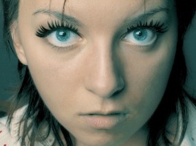 Обои Девушка с голубыми глазами: Девушка, Глаза, Портрет, Лицо, Девушки