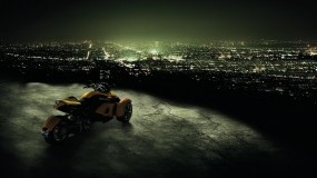 Обои Мото романтика: Город, Ночь, Мотоцикл, Мотоциклы