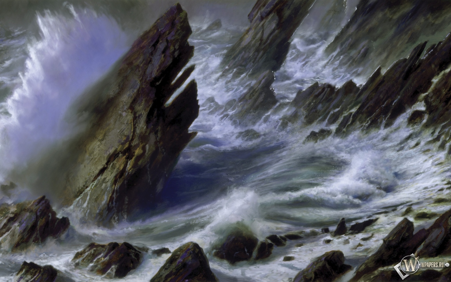 Море-шторм 1440x900