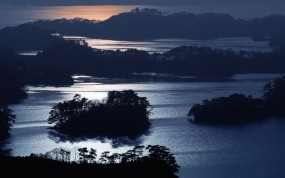 Обои Япония ночью: Ночь, Япония, Природа