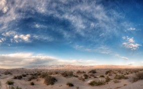 Обои Небо над пустыней: Пустыня, Горы, Песок, Небо, Природа