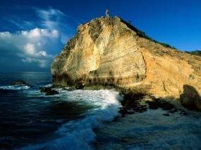 Обои Скалы Гваделупы: Море, Солнце, Скала, Природа