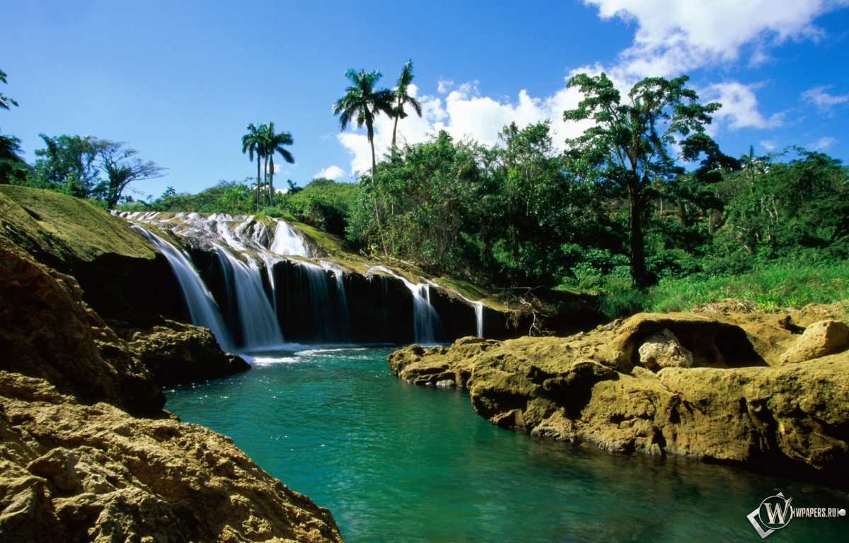 Кубинский водопад 1200x768