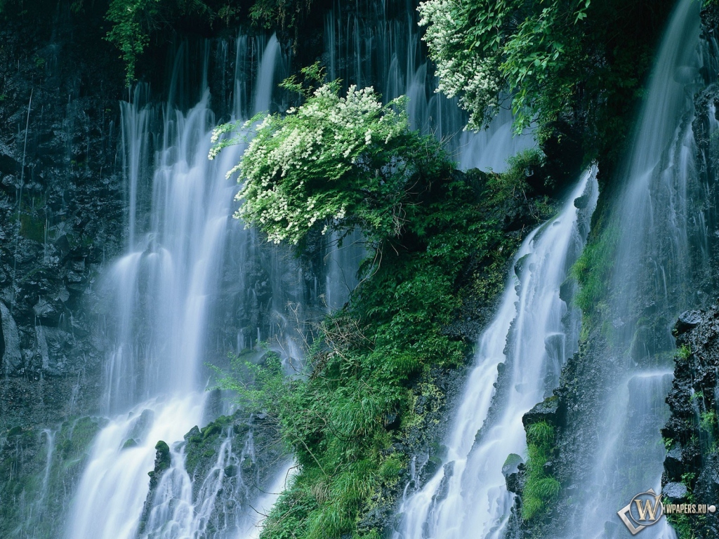 Водопад Японии 1024x768