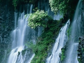 Обои Водопад Японии: Водопад, Япония, Природа