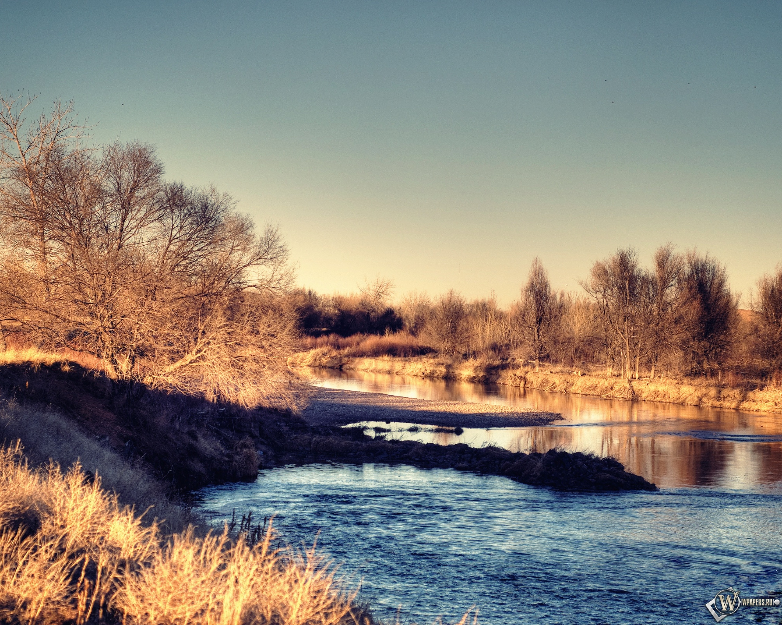 Пейзаж 1. Утро на реке. Обои река. Природа Весна март. Осенний берег.