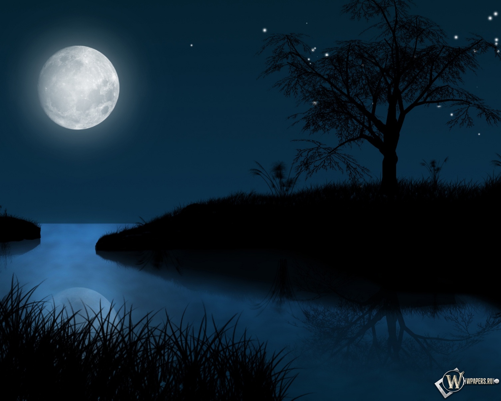 Лунная ночь 1600x1280