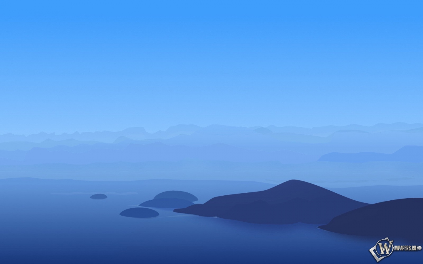 Синие холмы 1440x900