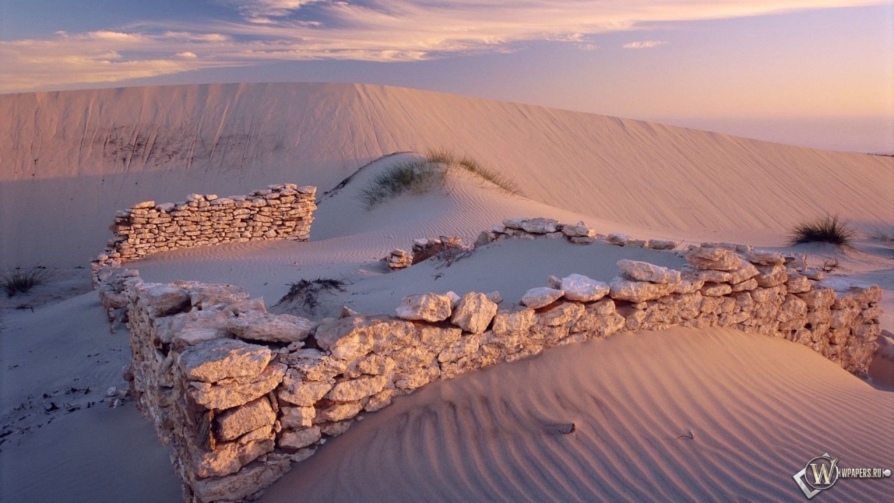 White Sand Desert 1280x720