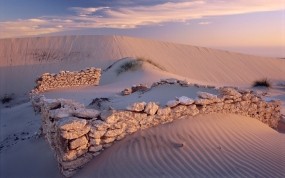 Обои White Sand Desert: Пустыня, Песок, Камни, Природа