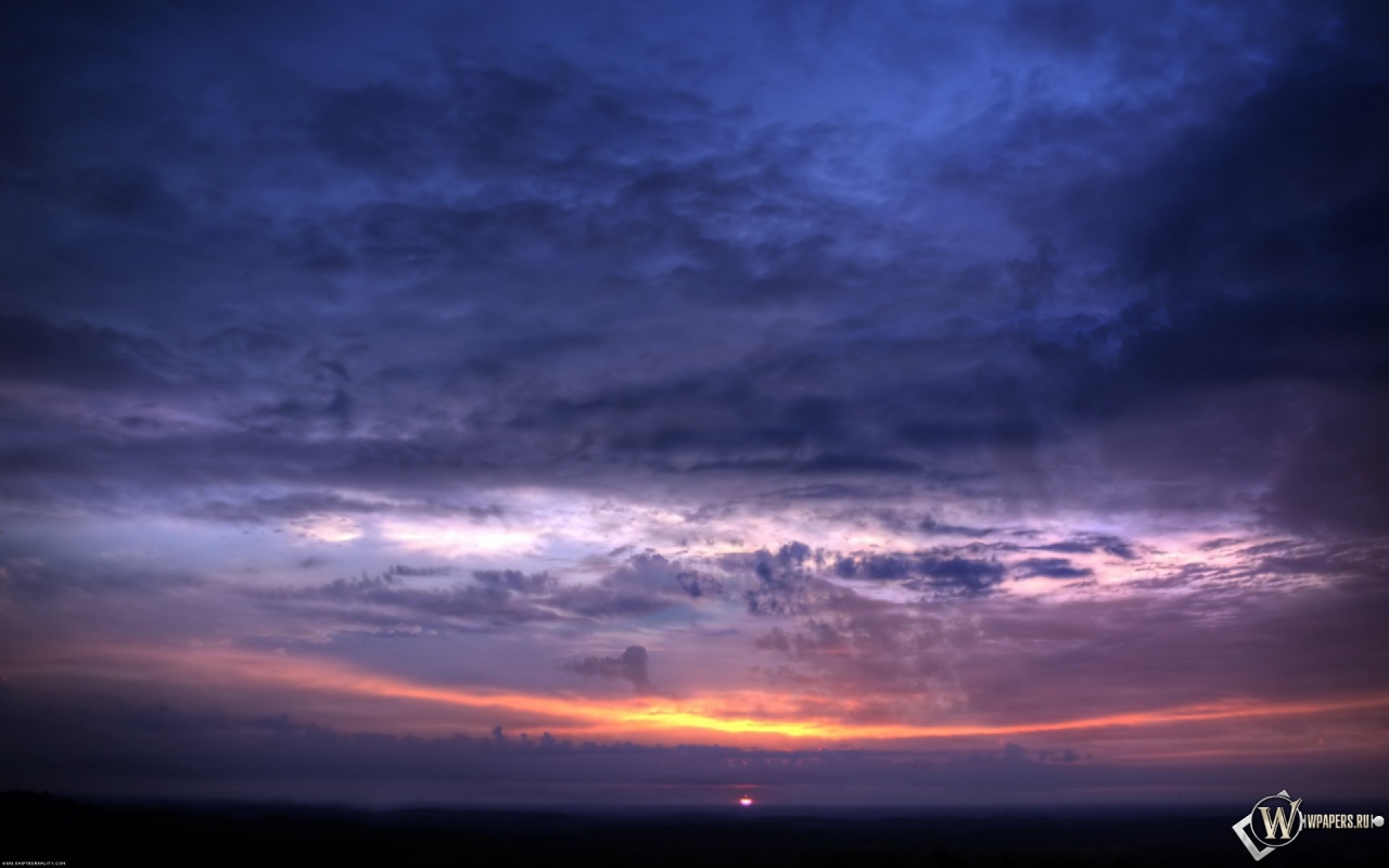 Sunset sky 1280x800