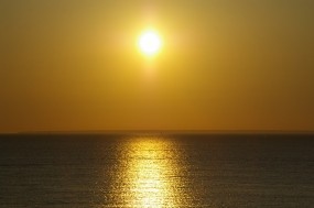 Обои Закат на море: Море, Солнце, Закат, Природа