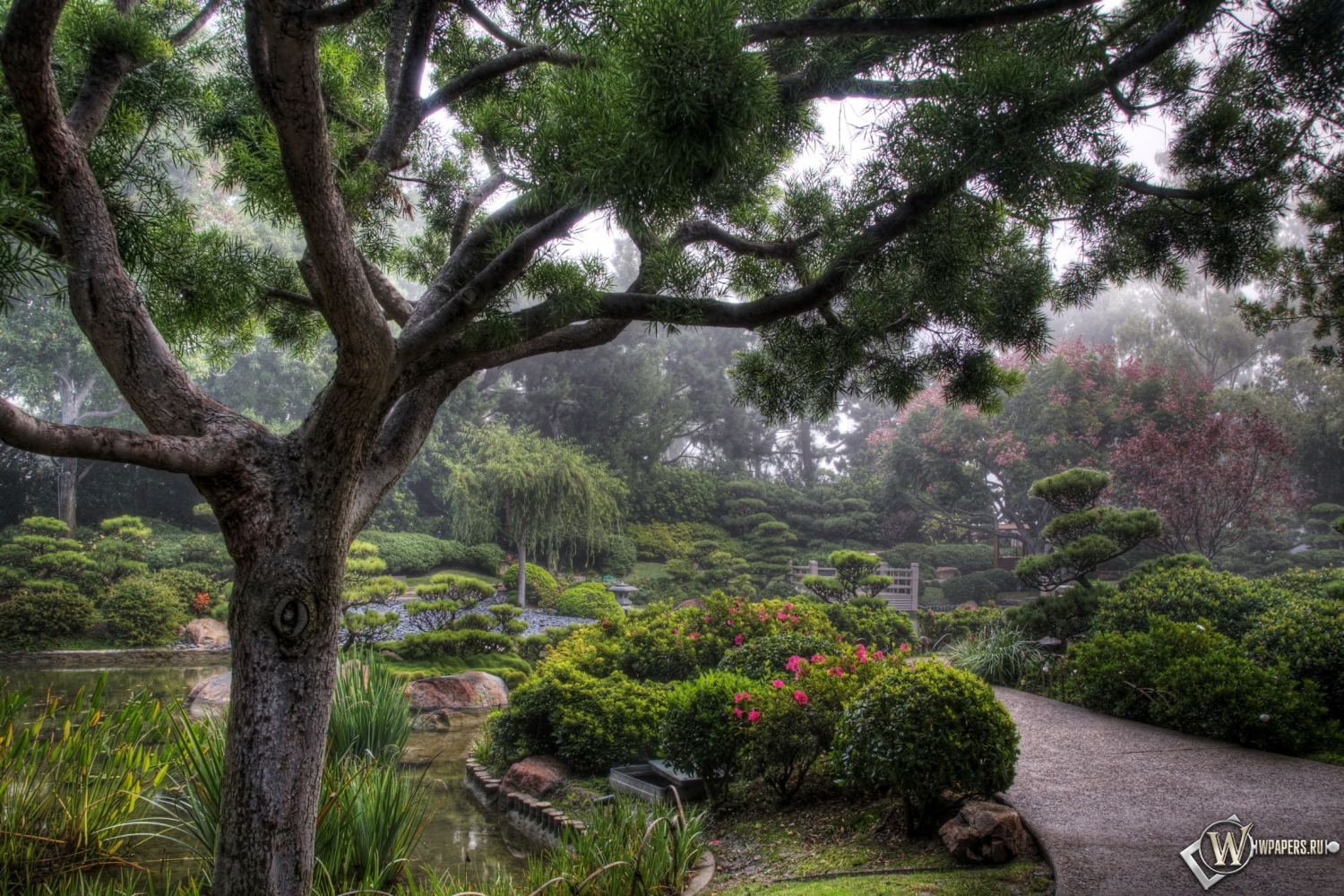 Японский сад 1500x1000