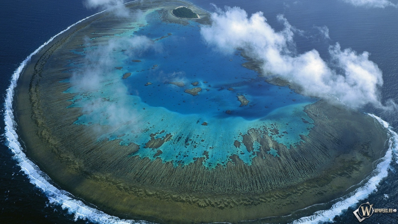 Остров Леди Масгрэйв - Большой Барьерный риф 1280x720