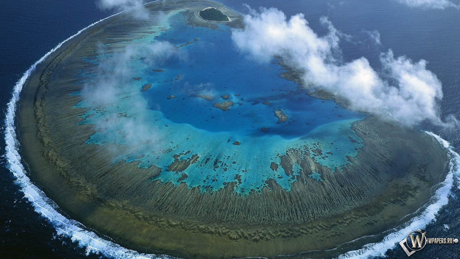 Остров Леди Масгрэйв - Большой Барьерный риф 1600x900