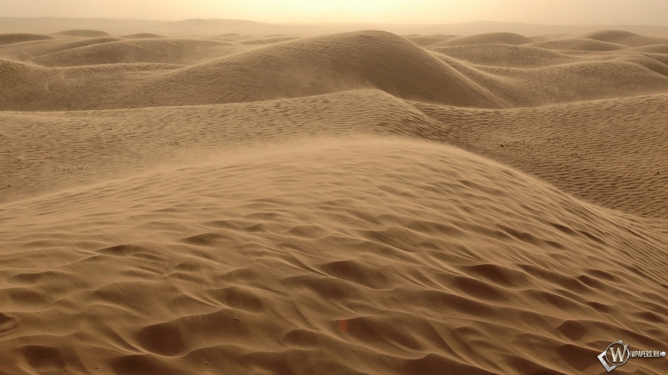 Песчаные дюны 1366x768