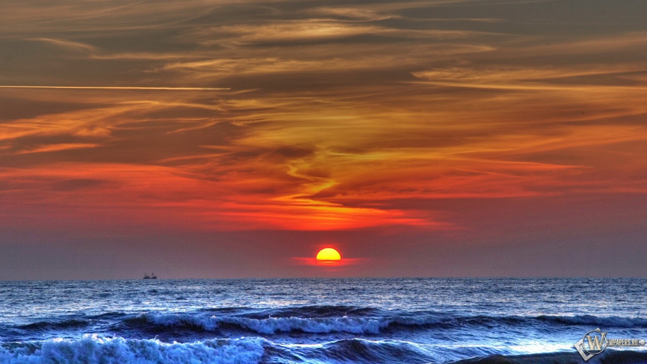 Море восход закат фото