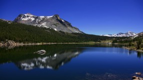 Обои Горное озеро: Горы, Озеро, Лето, Прочие пейзажи