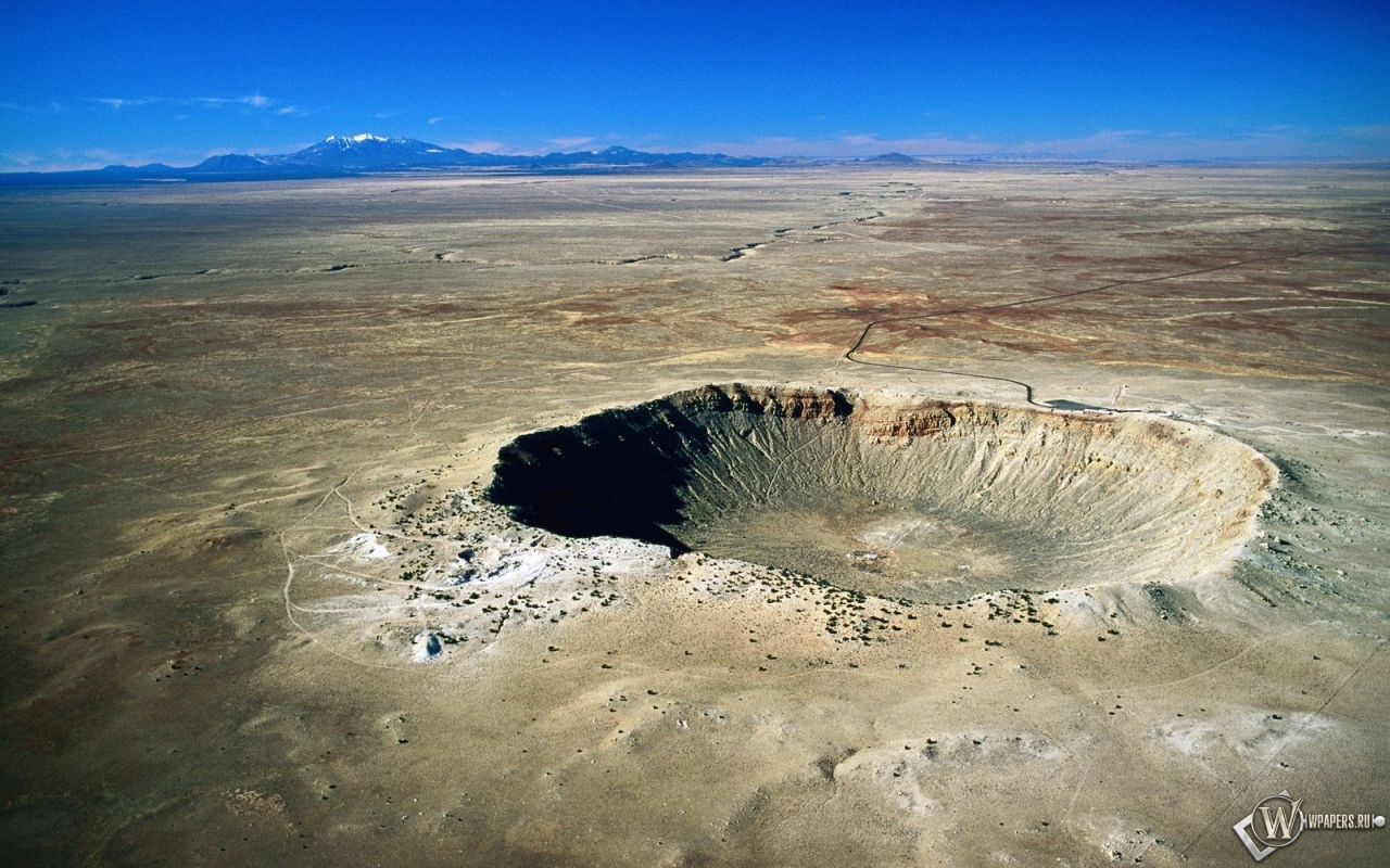 Метеоритный кратер 1280x800